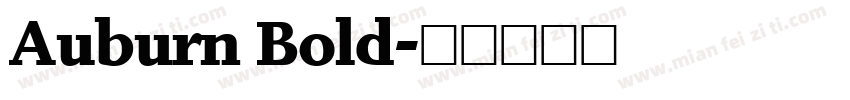Auburn Bold字体转换